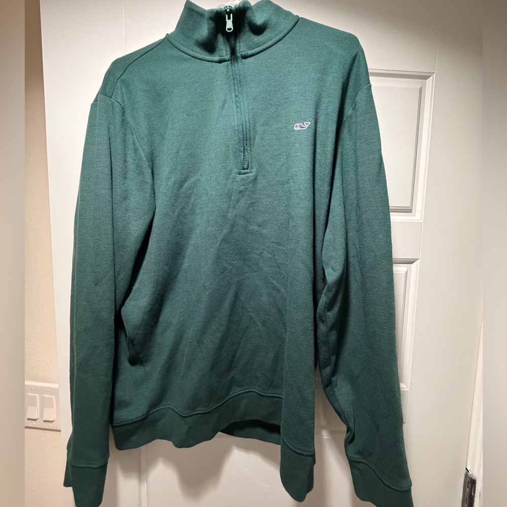 Men's Vineyard Vines Green Half-Zip Sweater